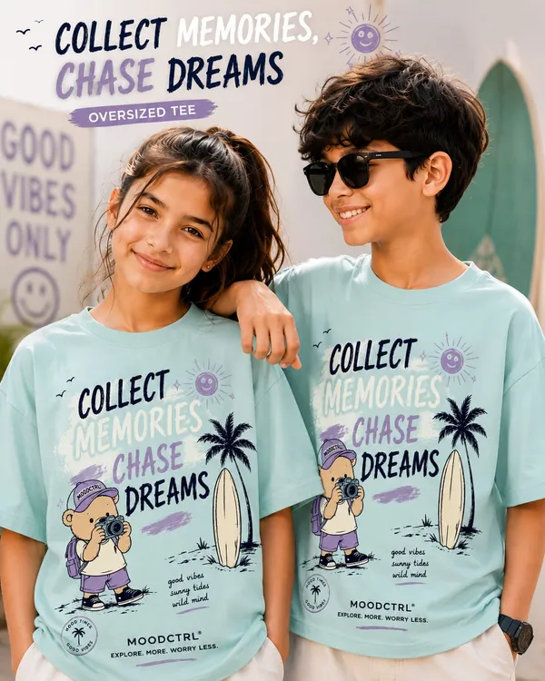 Moodctrl_Light_Blue_Cotton_Oversized-_Unisex_Chase_Dream_Graphic_T-Shirt_For_Girls_$_Boys