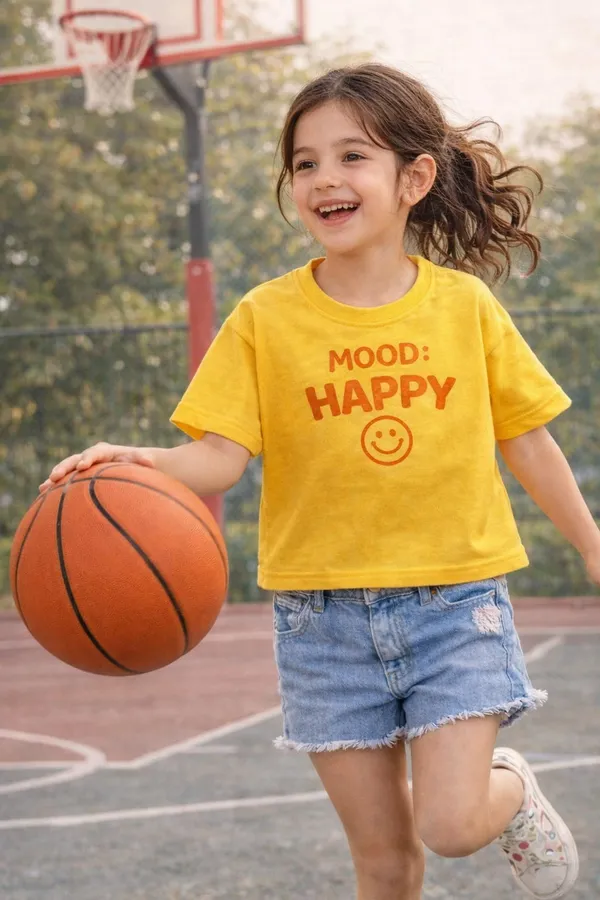 Yellow_Cotton_Graphic_T-Shirt_For_Girls