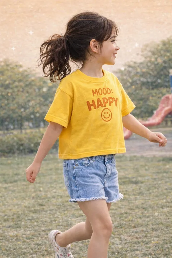 Yellow_Cotton_Graphic_T-Shirt_For_Girls