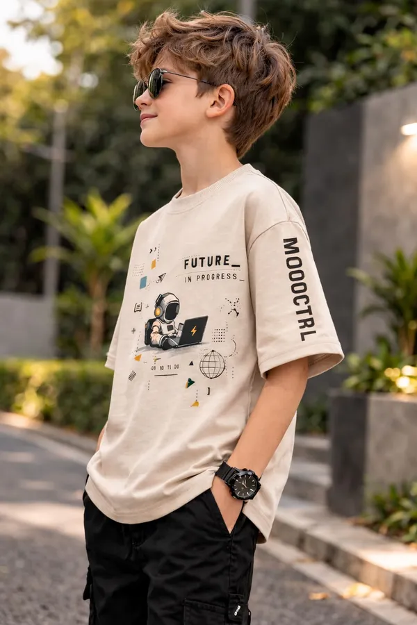 Purple_And_Cream_Cotton_Graphic_And_Astronaut_Graphic_T-Shirt_For_Boys_Pack_Of_2