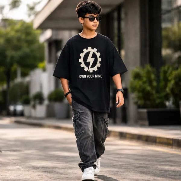 Black_Cotton_Oversized_Gear_Print_T-Shirt_For_Boys