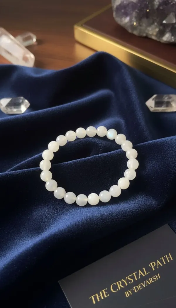 White_Moonstone_Beaded_Bracelet_By_The_Crystal_Path