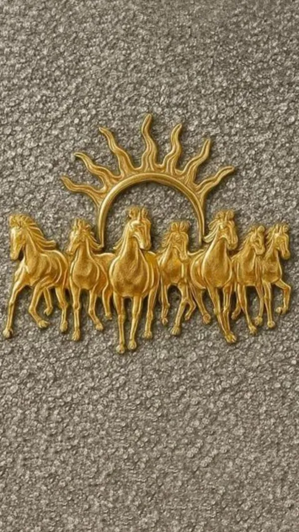 Abundance_in_Motion_–_Pyrite_7-Horse_Vastu_Frame