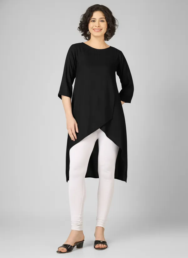Black_Pure_Rayon_Asymmetric_Longline_Tunic_For_Women