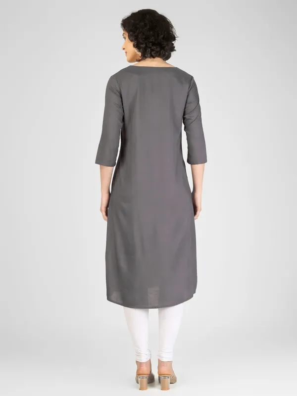 Grey_Pure_Rayon_Pleated_Kurti_For_Women