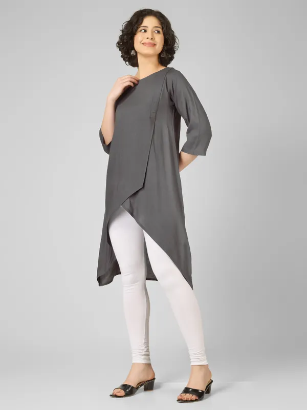 Grey_Pure_Rayon_Asymmetric_Tunic_For_Women