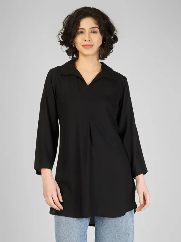 Black_Pure_Rayon_Relaxed_Fit_Tunic_Top_For_Women
