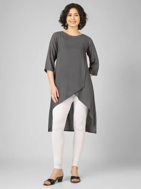 Grey_Pure_Rayon_Asymmetric_Tunic_For_Women