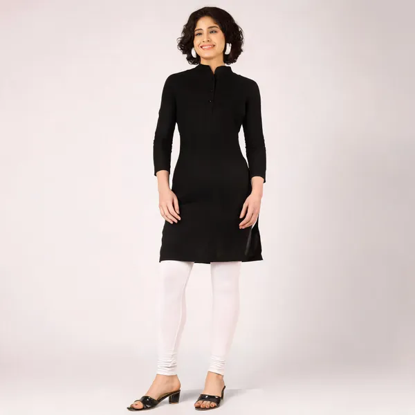 Black_Pure_Rayon_Straight_Fit_Kurta_For_Women