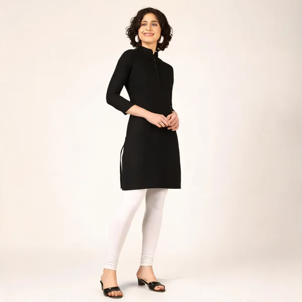 Black_Pure_Rayon_Straight_Fit_Kurta_For_Women