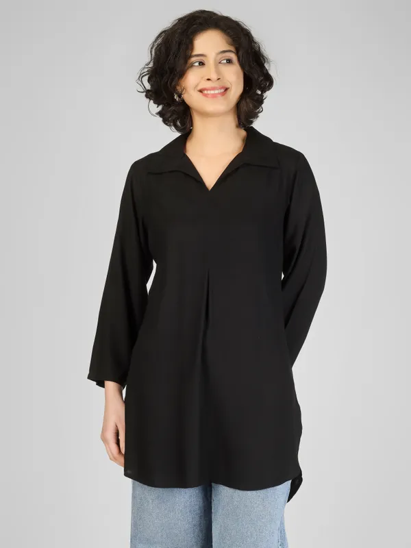 Black_Pure_Rayon_Relaxed_Fit_Tunic_Top_For_Women