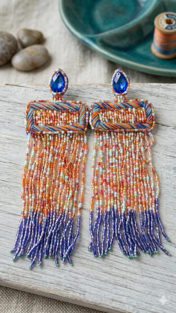 Multi_colour_beaded__trendy_earing_long