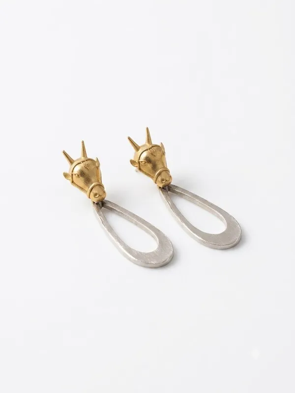 Elegant_The_Nandi_Sculpted_Dual-Tone_Drop_Earrings