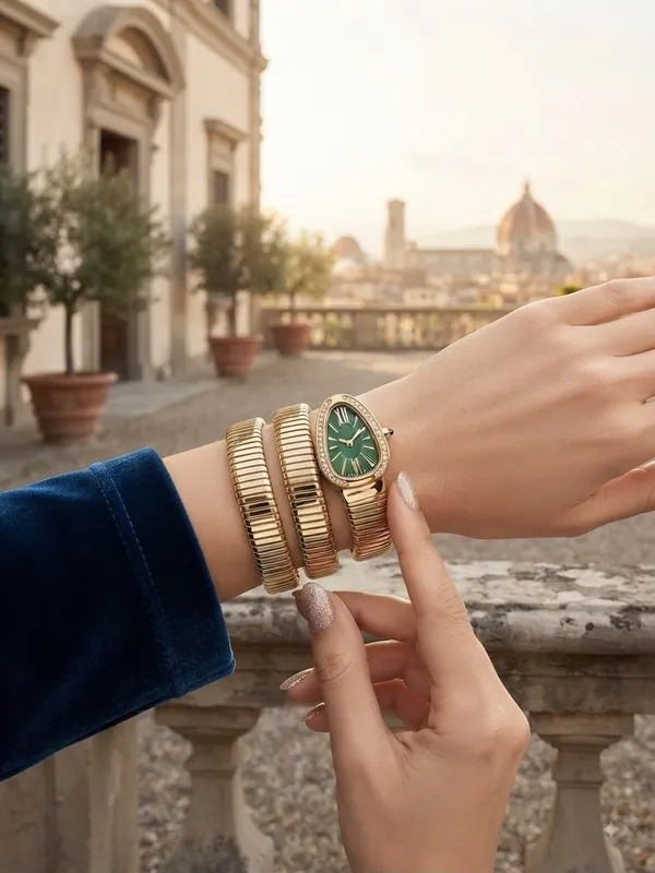 Golden_Snake_Bracelet_watch