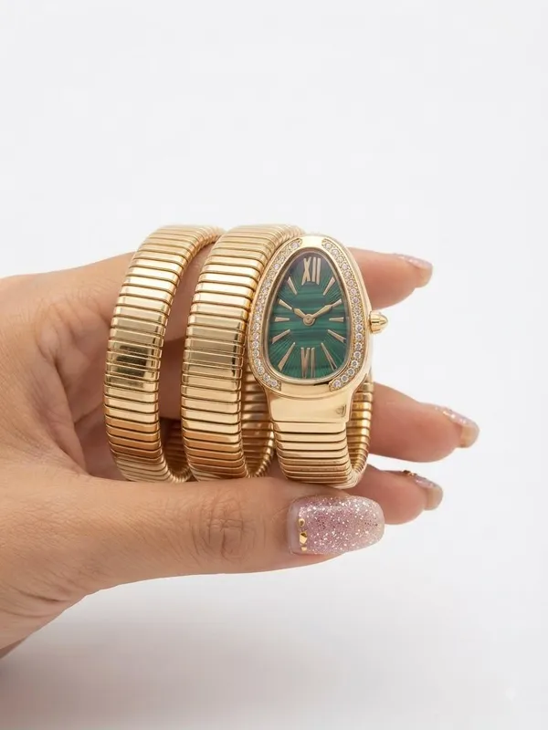 Golden_Snake_Bracelet_watch
