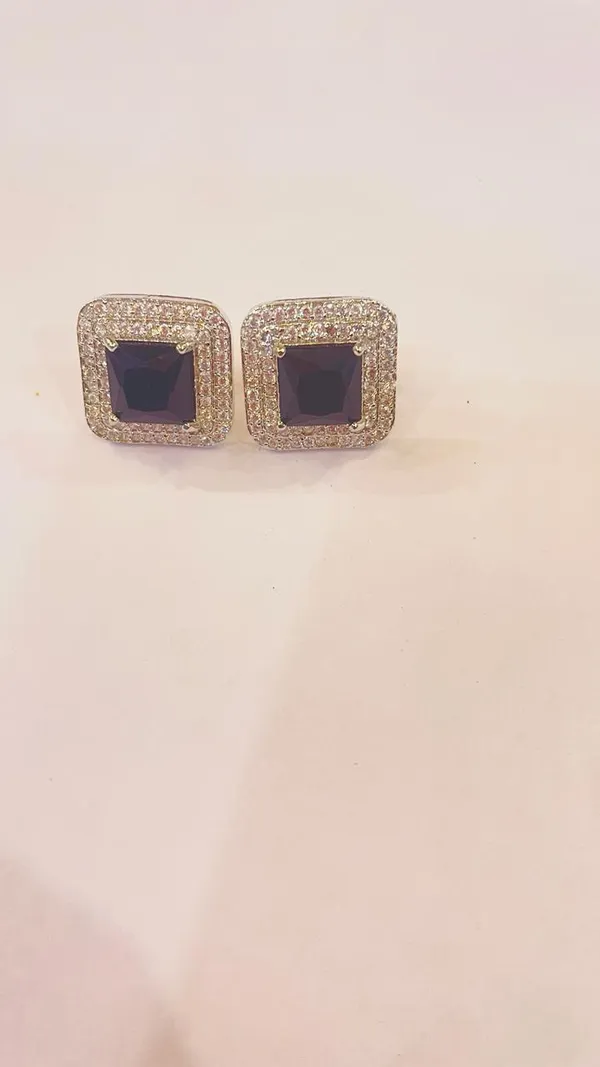 Elegant_square_shaped_Studed_Earrings