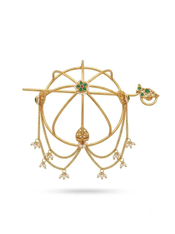 Gold_Toned_Brass_Maharani_Bun_Cage