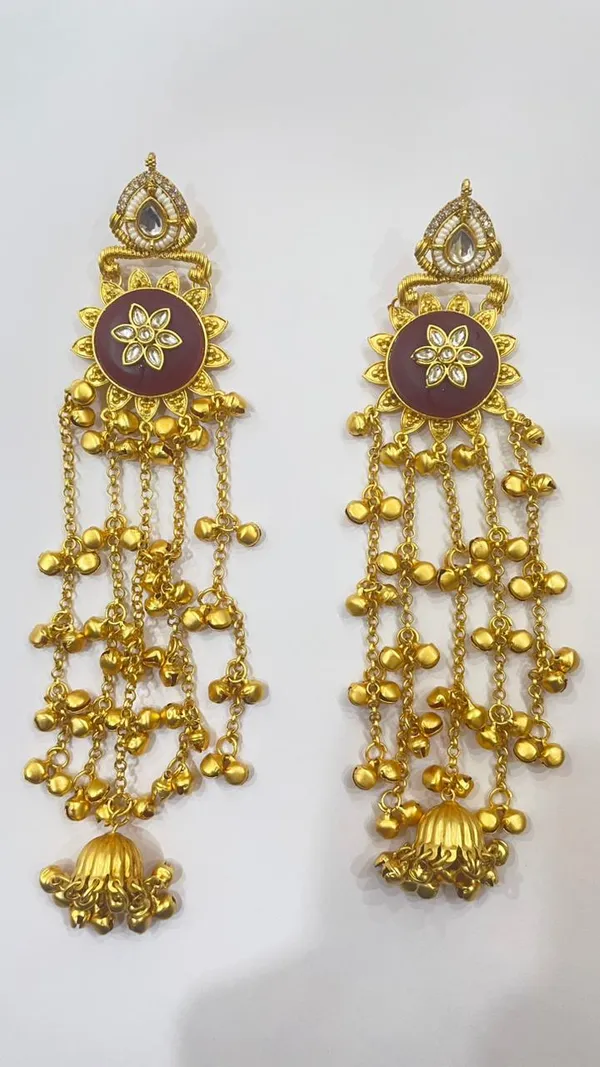 Gold_toned_Kashmiri_Earring