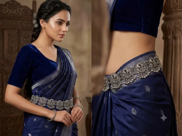 Handcrafted_Oxidised_Silver_Peacock_Motif_Kamarbandh_/_Waist_Belt_with_Ghungroo_Clusters