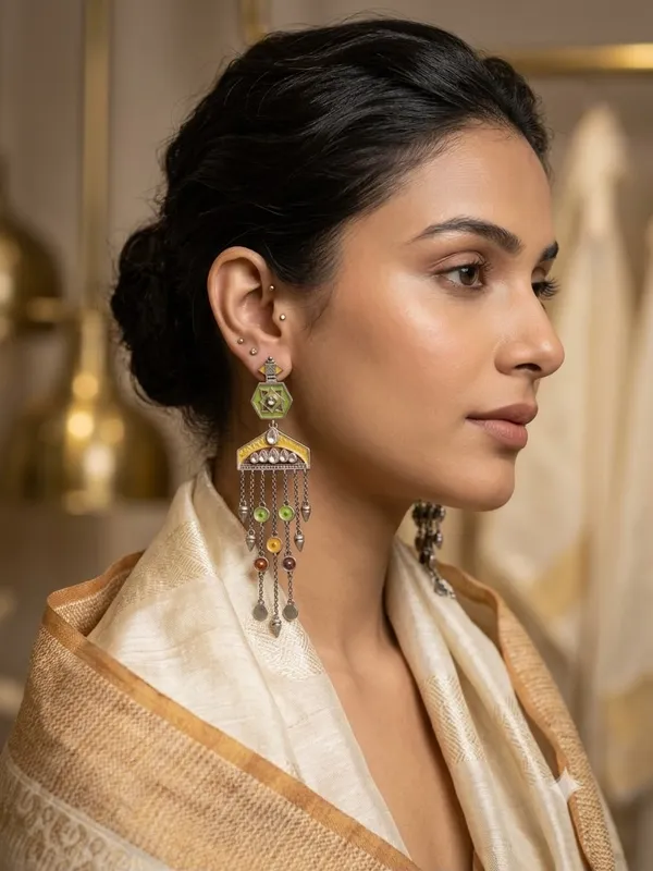 Rangeela_meenakari_earrings_silver_toned