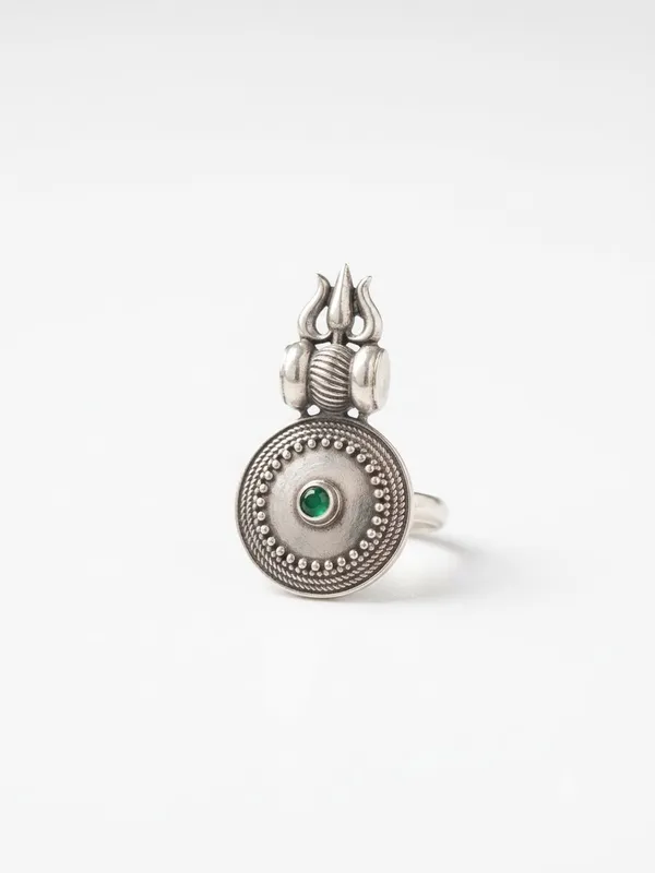 Silver_Trishul_mudra_Ring