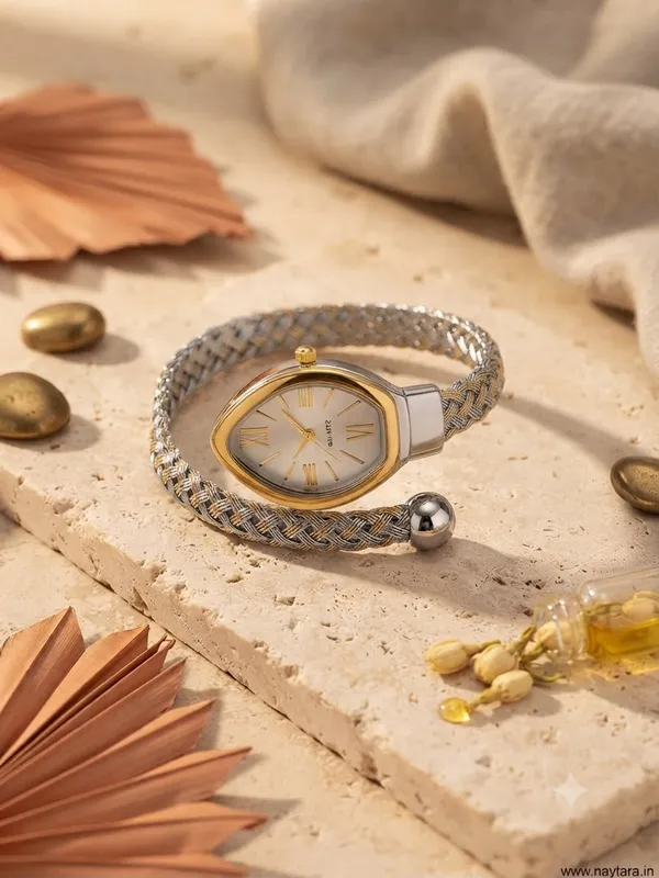 Aura_Silver_Wave_Bracelet_Watch
