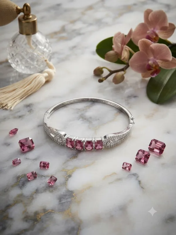 Elegant_Crystal_Studed_Ruby_Red_round_Bracelet__-_Silvertone