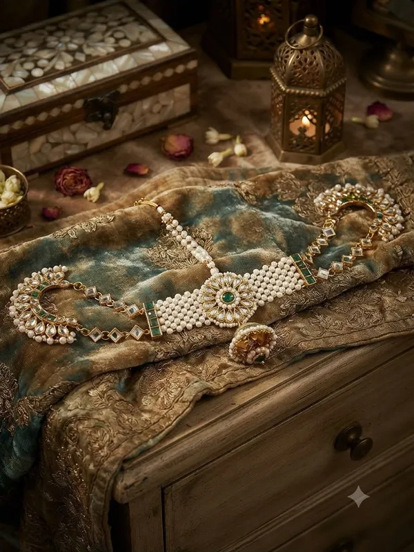 Traditional_Gold_Toned_Shish_patti_With_Pearl