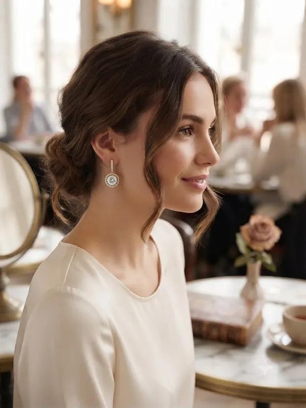 Gold_Toned_Halo_Drop_Earring