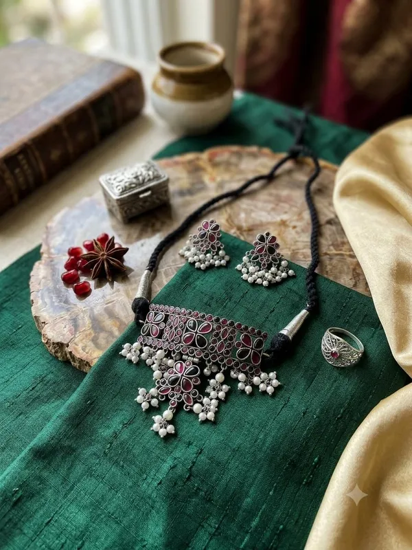 Mehrunisa_choker_set_Pure_brass_with_german_silver_polish