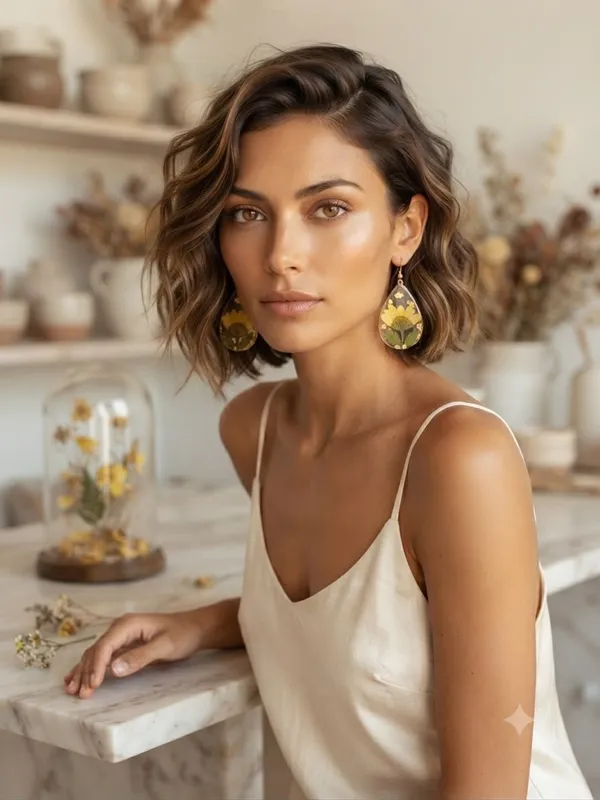 Yellow__Sunlit_Daisy_Tear_Rasin_Earrings
