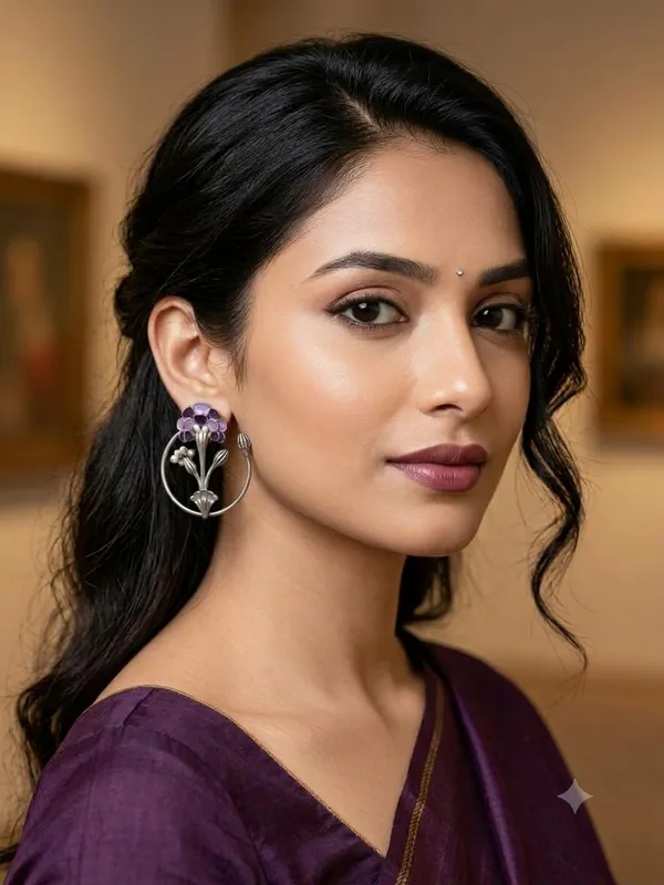 Elegant_Gulmohar_Bali_silver_Plated_enamel_earring