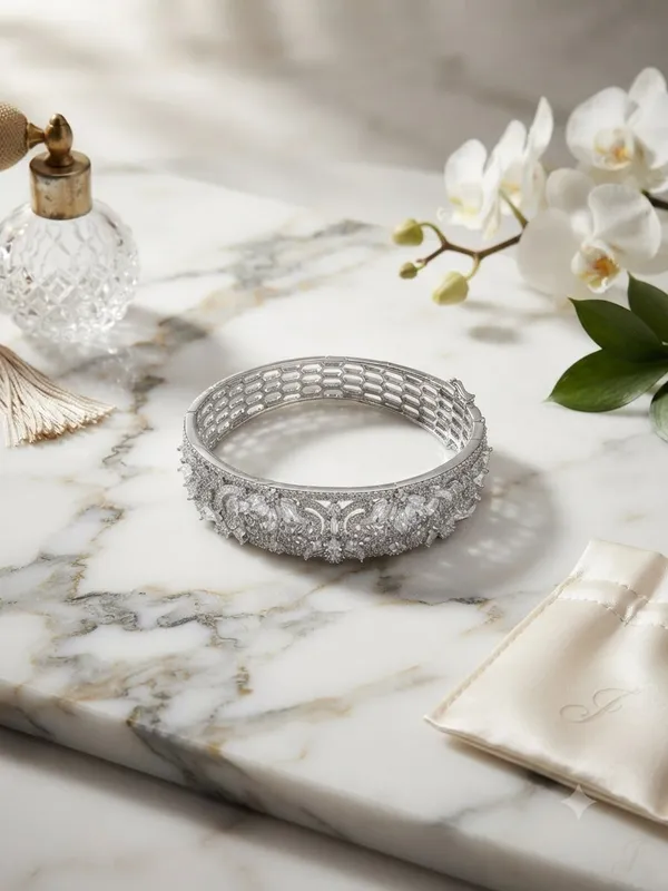 Elegant_Crystal_Studed_broad_Bracelet__-_Silvertone