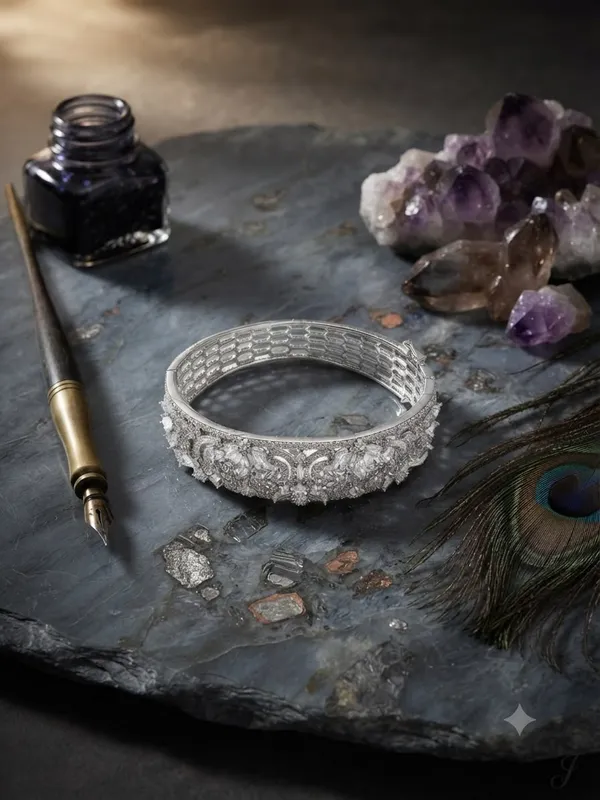 Elegant_Crystal_Studed_broad_Bracelet__-_Silvertone