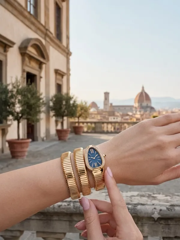 Golden_Snake_Bracelet_watch