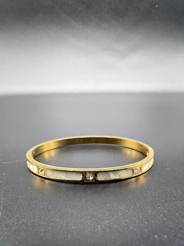 Gold_Plated_Bangle_With_Mother_Of_Pearl_And_Crystal_Accents