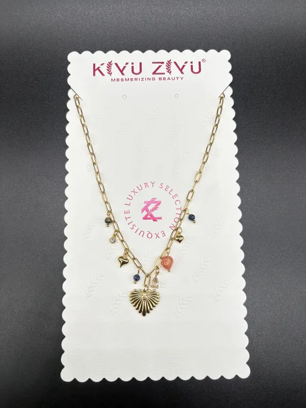 Gold-Tone_Heart_Pendant_Necklace_With_Multicolor_Beads