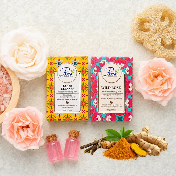 Homemade_Wild_Rose_&_Good_Cleanse_Handmade_Bathing_Bar_Soap_–_Pack_of_2_(100g_Each)