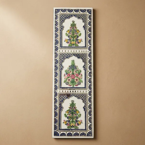Traditional_Decorative_Floral_Wooden_Panel__-_Blue_&_White_Persian_Style