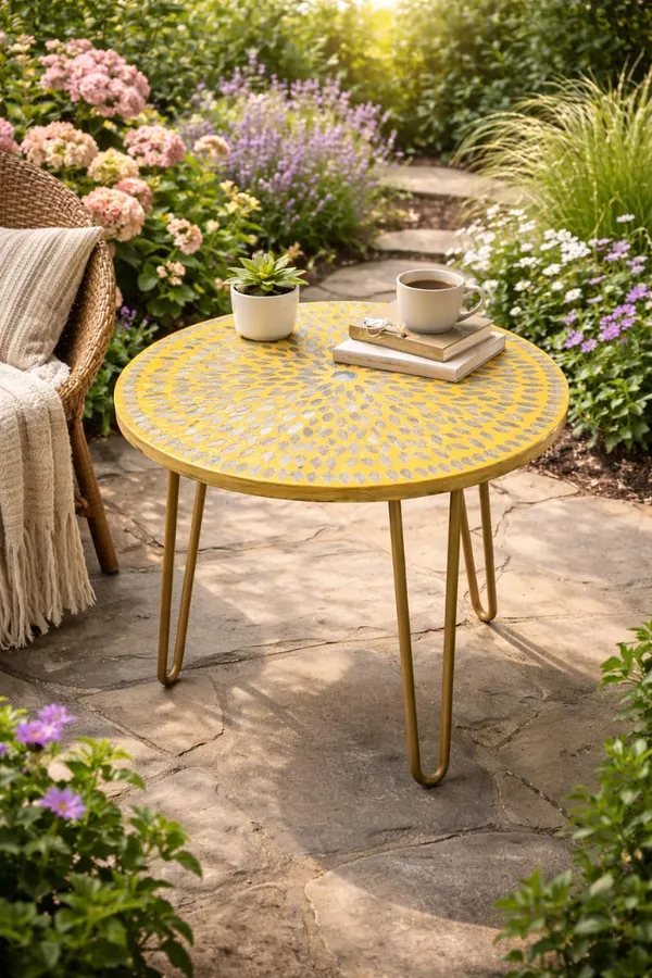 Designer_Mosaic_Round_Coffee_Table_With_Resin_Coat_&_18_inch_Golden_Legs