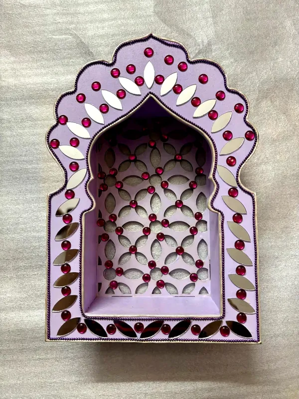 Hand-Painted_Floral_Arch_Jharokha_Pooja_Mandir_Decor