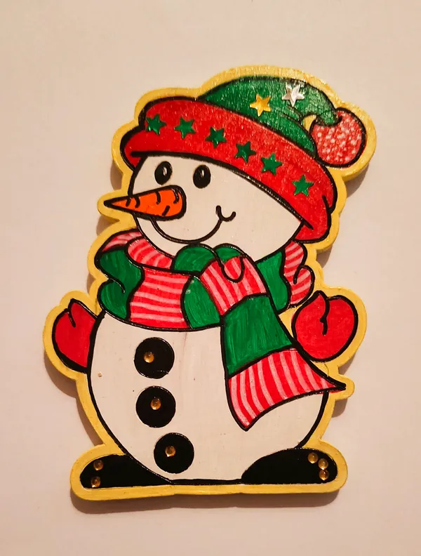 Snowman_Christmas_Decor_Fridge_Magnet