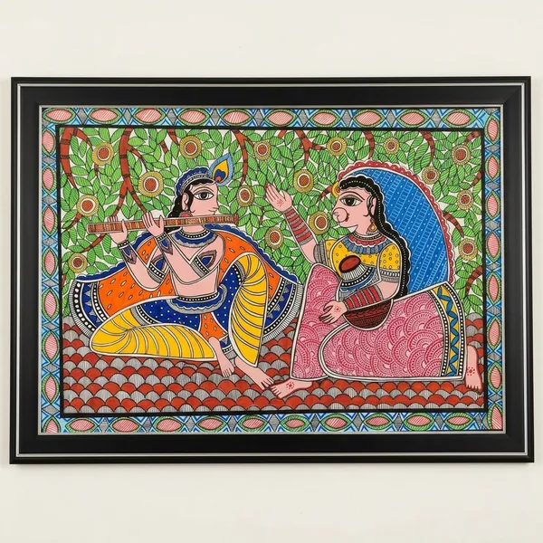 Traditional_Madhubani_Folk_Art_Paintings_-_Framed_Wall_Decor
