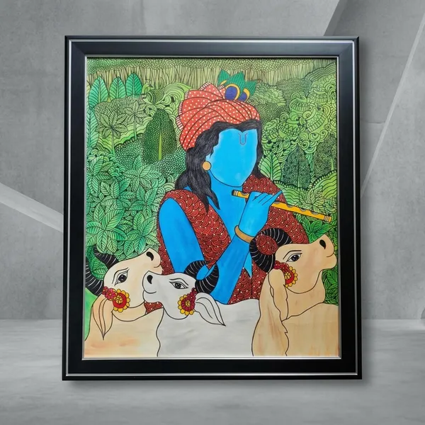 Traditional_Madhubani_Folk_Art_Paintings_-_Framed_Wall_Decor