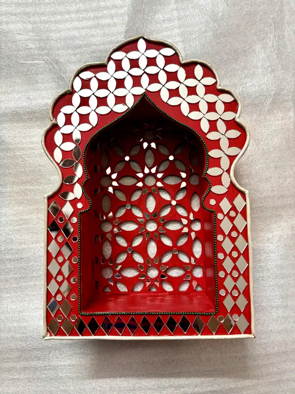 Hand-Painted_Floral_Arch_Jharokha_Pooja_Mandir_Decor