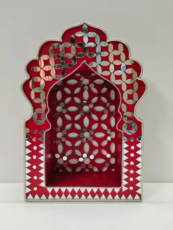 Hand-Painted_Floral_Arch_Jharokha_Pooja_Mandir_Decor