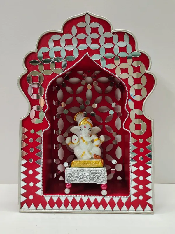 Hand-Painted_Floral_Arch_Jharokha_Pooja_Mandir_Decor