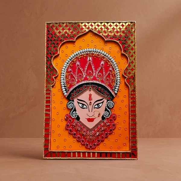 Handcrafted_Goddess_Durga_Decorative_Wall_Art_Frame