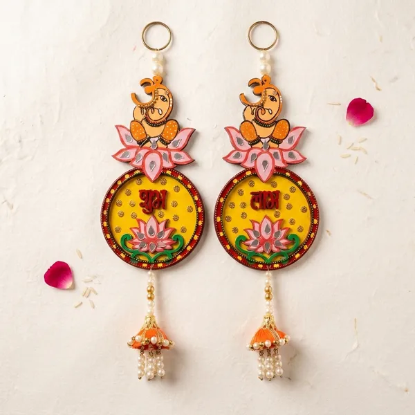 Decorative_Handcrafted_Vinayak_Shubh_Labh_Wall_Hanging_Pair_-_Traditional_Door_Decor