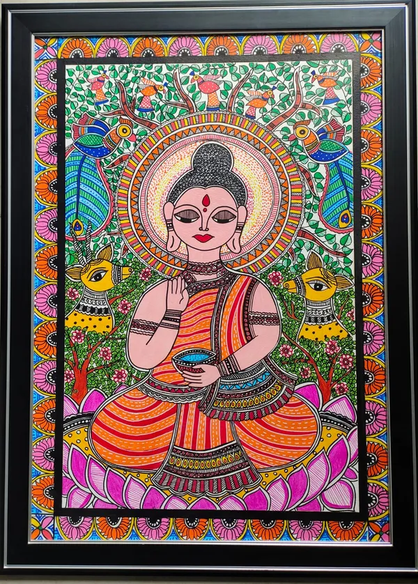 Traditional_Madhubani_Folk_Art_Paintings_-_Framed_Wall_Decor